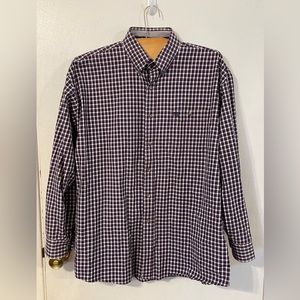 Wrangler George Straight Men’s Plaid All Over Print Western Shirt Size‎ 2XL